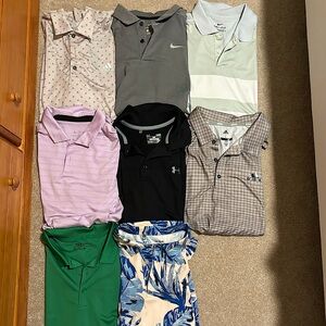 Bundle (8) Men Polos Medium and Large